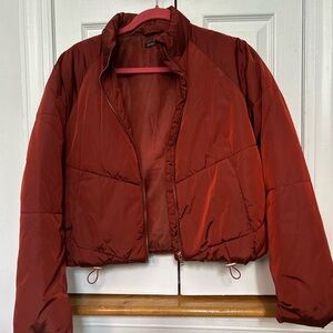 Chic Red Puffer Jacket